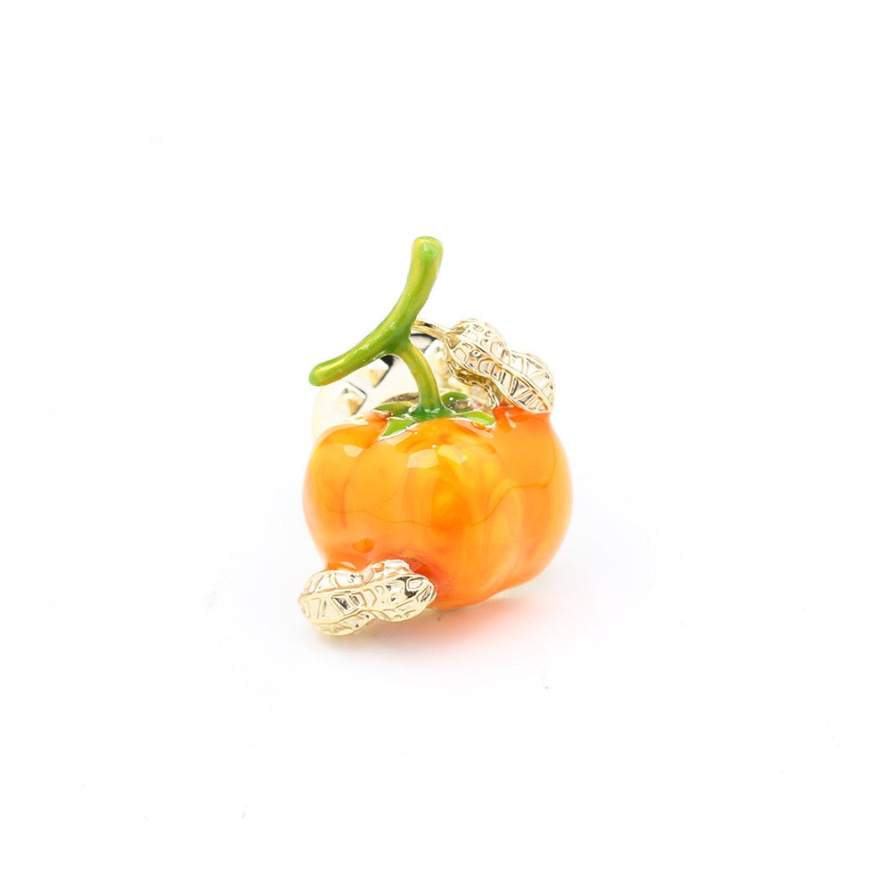 Cute Persimmon Peanut Brooch