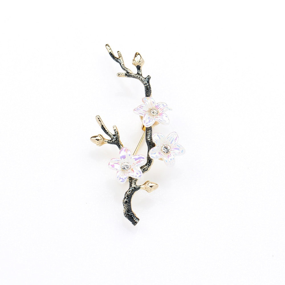 Vintage Style Plum Blossom Brooch