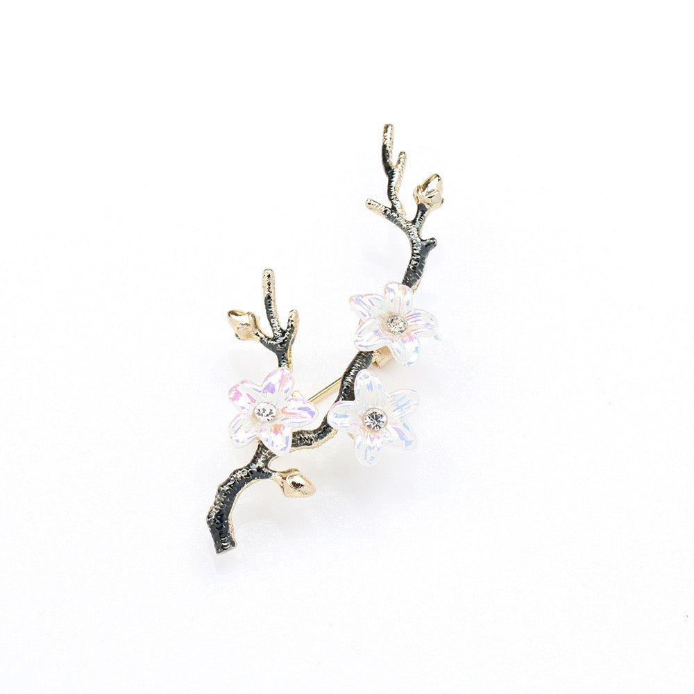 Vintage Style Plum Blossom Brooch