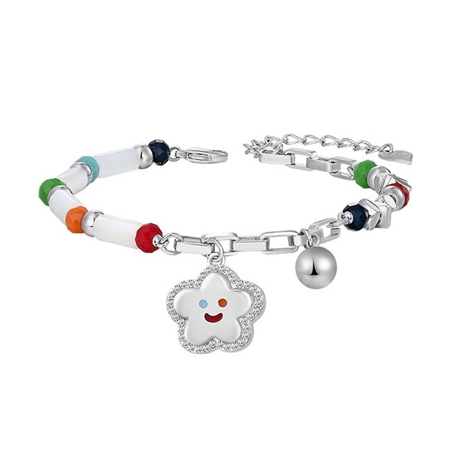 FGM Summer Vibrant Style Smiley Flower Bracelet