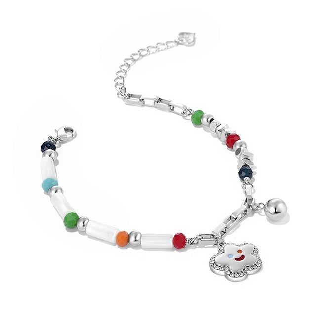 FGM Summer Vibrant Style Smiley Flower Bracelet