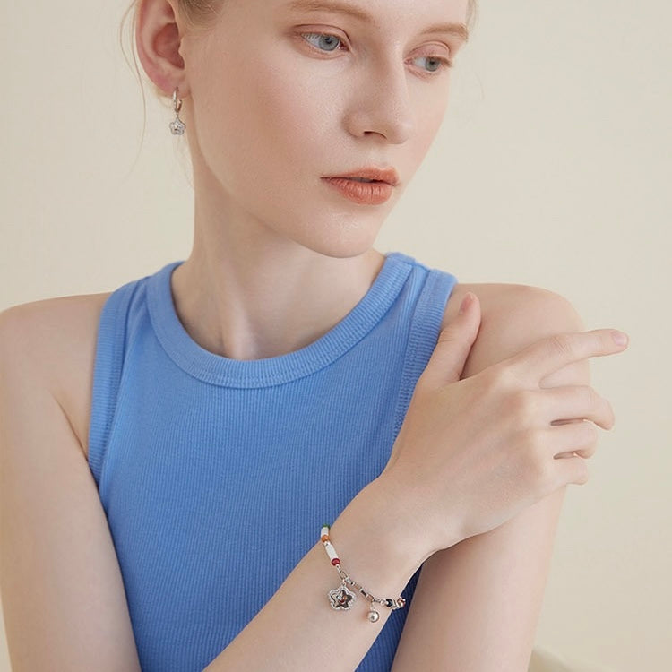 FGM Summer Vibrant Style Smiley Flower Bracelet